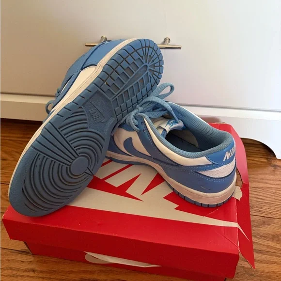 Kids Blue and White Nike Dunks